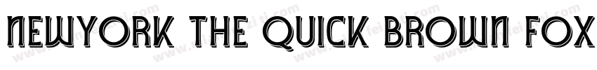 newyork the quick brown fox字体转换